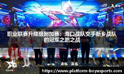 职业联赛升降级附加赛：海口战队交手新乡战队的冠军之路之战